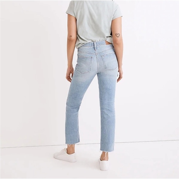 Madewell the perfect vintage jeans size 24 light wash raw hem high rise - Picture 2 of 10